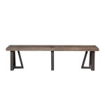 Prairie Dining Bench, Natural/Black