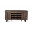 Prairie Sideboard with Wine Holder, Natural/Black