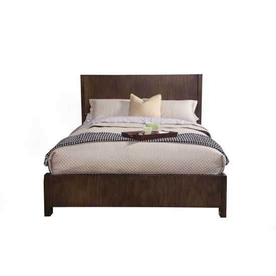 Austin Queen Shelter Panel Bed, Chestnut