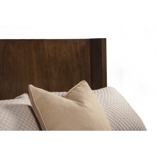 Austin Queen Shelter Panel Bed, Chestnut