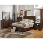 Austin Queen Shelter Panel Bed, Chestnut