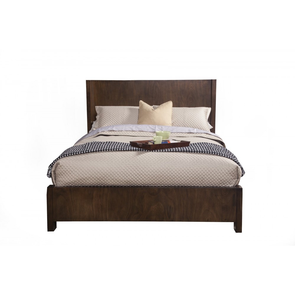 Austin Standard King Shelter Panel Bed, Chestnut