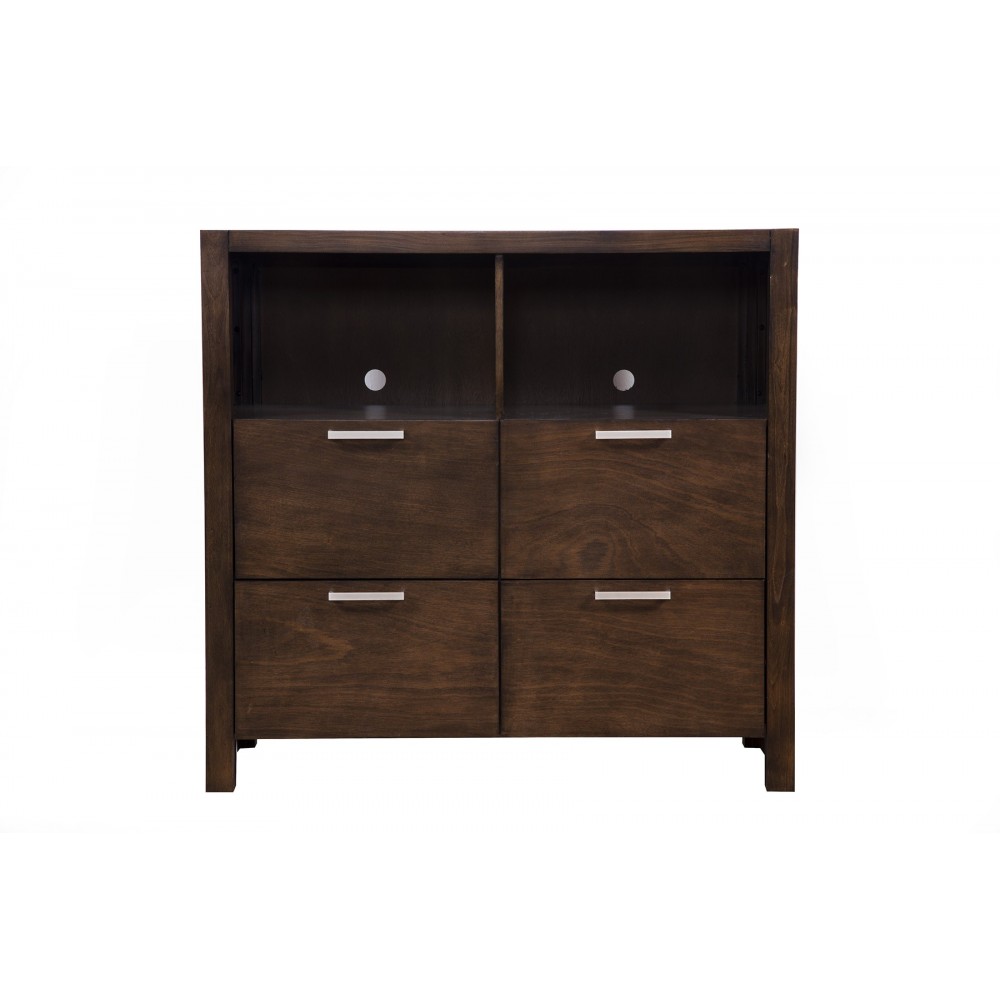 Austin 4 Drawer TV Media Chest, Chestnut Austin 4 Drawer TV Media Chest, Chestnut