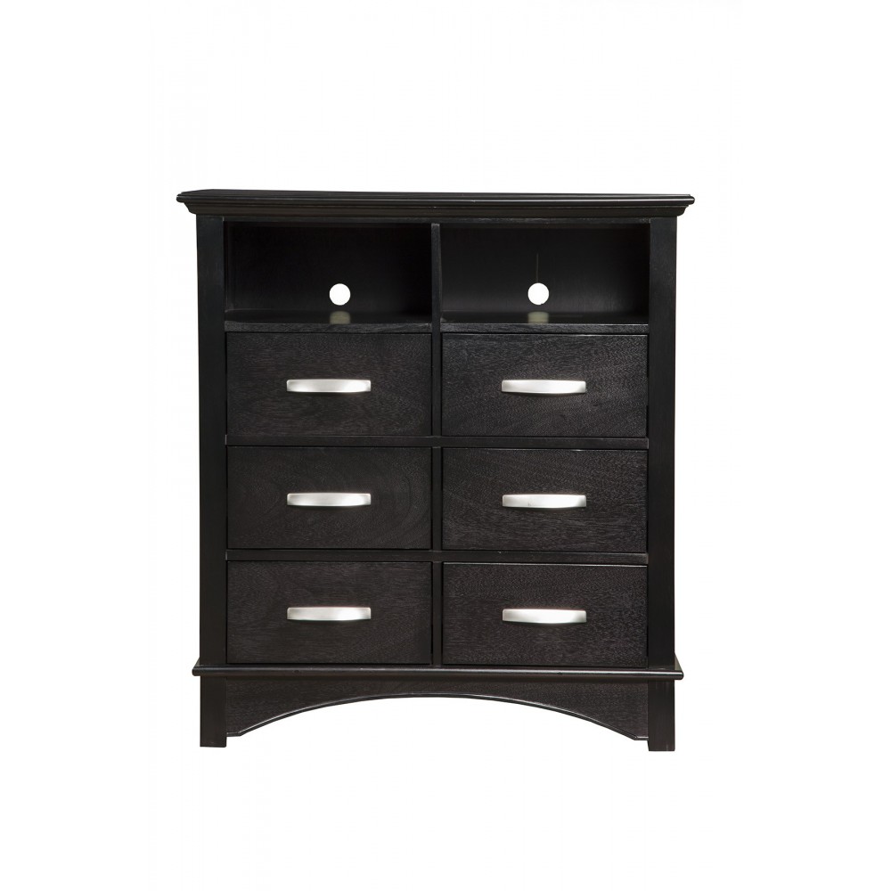 Madison 6 Drawer TV Media Chest, Dark Espresso Madison 6 Drawer TV Media Chest, Dark Espresso