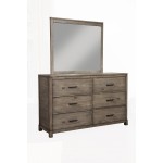 Sydney 6 Drawer Dresser, Weathered Grey