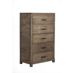 Sydney 5 Drawer Chest, Weathered Grey