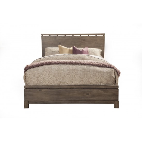 Sydney California King Panel Bed, Weathered Grey