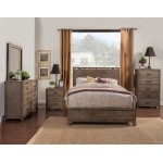 Sydney Full Size Panel Bed, Weathered Grey