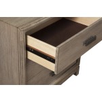 Camilla 2 Drawer Nightstand, Antique Grey