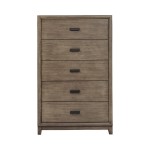 Camilla 5 Drawer Chest, Antique Grey