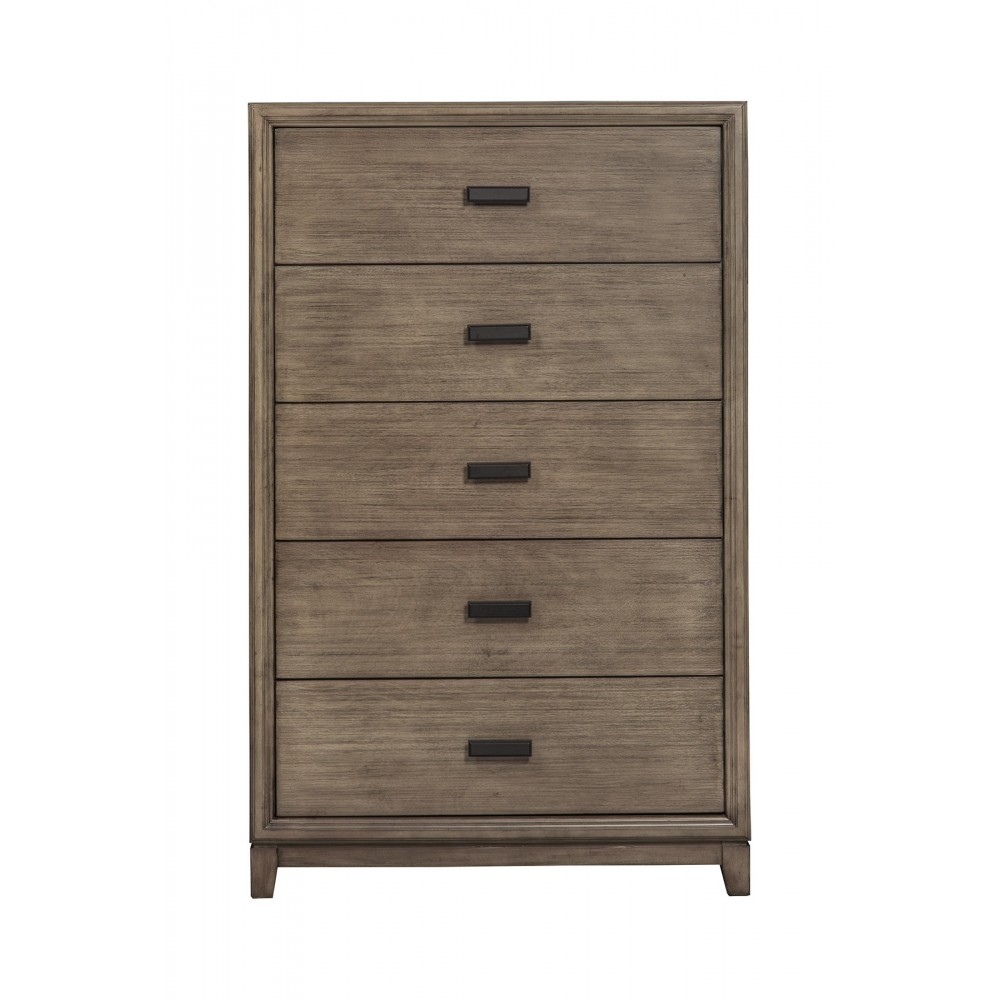 Camilla 5 Drawer Chest, Antique Grey