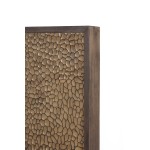 Brown Pearl Queen Headboard, Brown Bronze