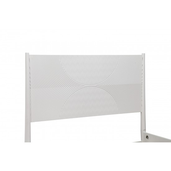 Tranquility California King Panel Bed, White