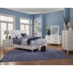 Tranquility California King Panel Bed, White