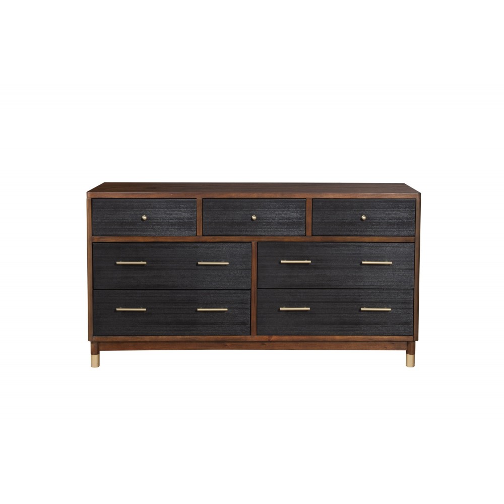 Belham 7 Drawer Dresser, Dark Walnut