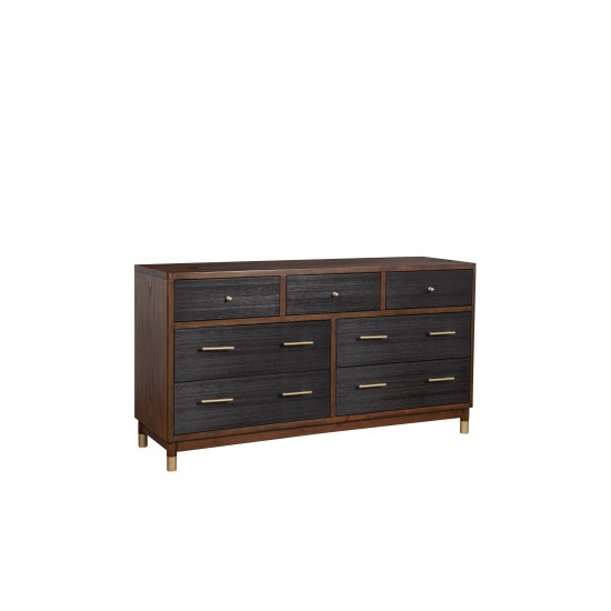 Belham 7 Drawer Dresser, Dark Walnut