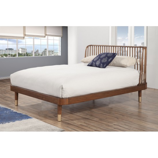 Belham Full Platform Bed, Dark Walnut