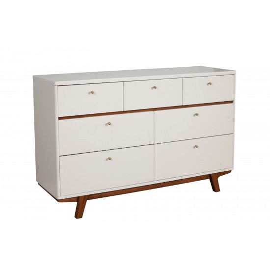 Dakota 7 Drawer Dresser, Acorn