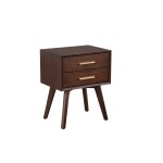 Gramercy 2 Drawer Nightstand, Walnut