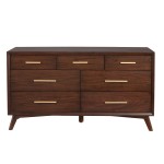 Gramercy 7 Drawer Dresser, Walnut