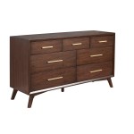 Gramercy 7 Drawer Dresser, Walnut