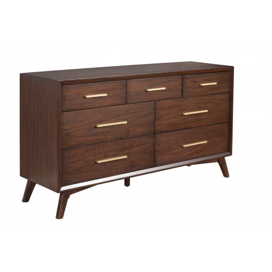 Gramercy 7 Drawer Dresser, Walnut