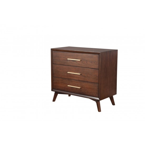 Gramercy 3 Drawer Small Chest, Walnut