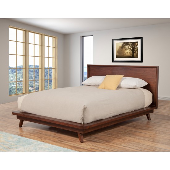 Gramercy Full Size Platform Bed, Walnut