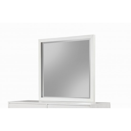 Madelyn Dresser Mirror, White