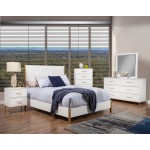 Madelyn Standard King Panel Bed, White