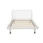 Madelyn California King Slat Back Platform Bed, White