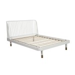 Madelyn California King Slat Back Platform Bed, White