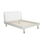 Madelyn Standard King Slat Back Platform Bed, White