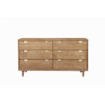 Easton Six Drawer Dressser, Sand