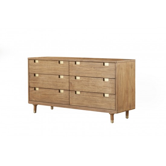 Easton Six Drawer Dressser, Sand