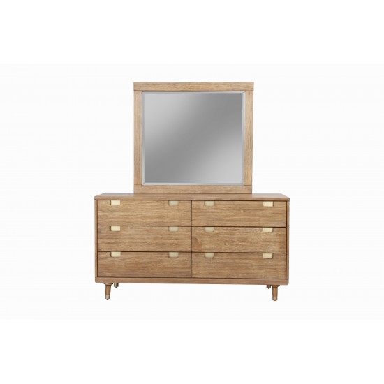 Easton Six Drawer Dressser, Sand
