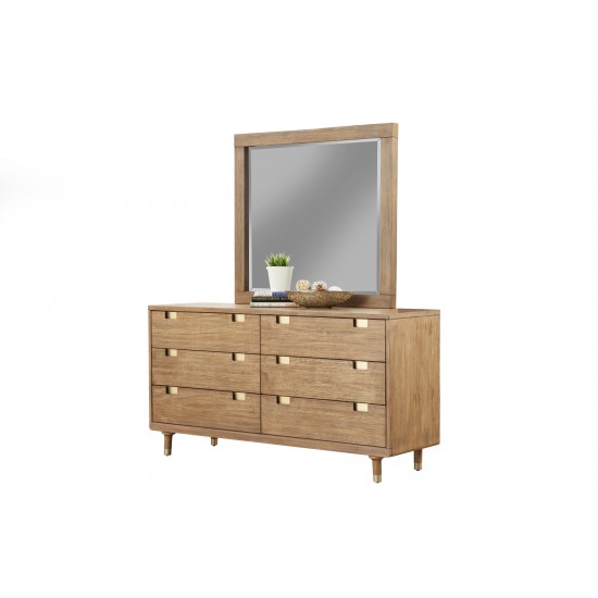 Easton Six Drawer Dressser, Sand