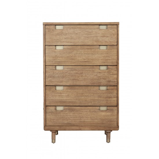 Easton Five Drawer Chest, Sand