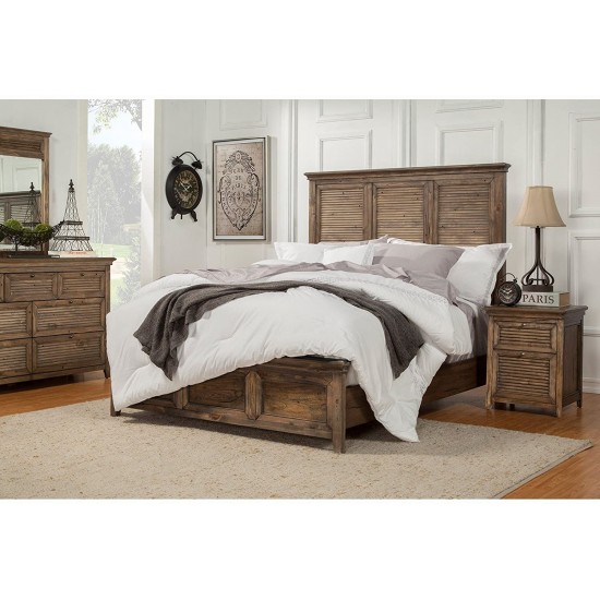 Remington Queen Bed, Pine