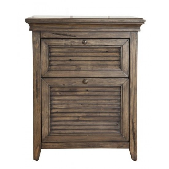 Remington 2 Drawer Nightstand, Aged Pine