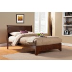 West Haven Eastern King Low Footboard Sleigh Bed, Cappuccino