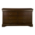 West Haven 6 Drawer Dresser, Cappuccino