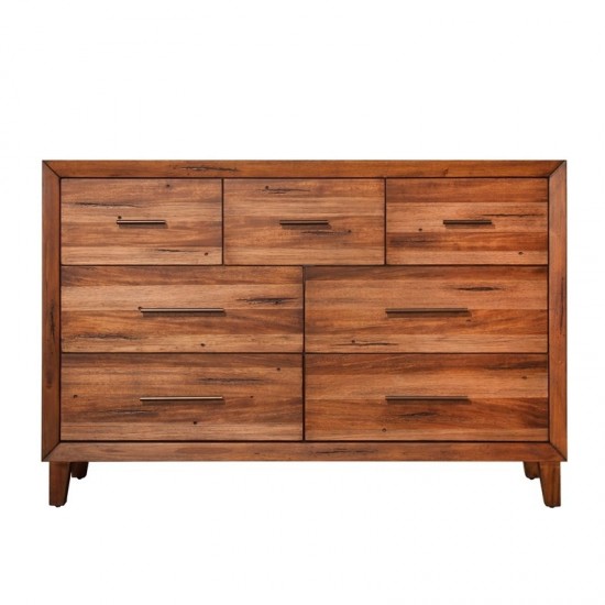 Trinidad 7 Drawer Dresser, Brown