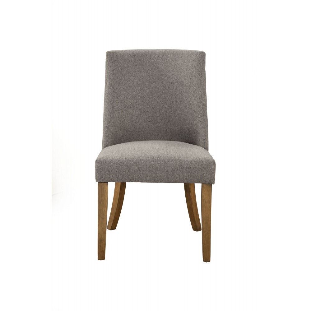 KensingtonSet of 2 Upholstered Parson Chairs, Dark Grey KensingtonSet of 2 Upholstered Parson Chairs, Dark Grey