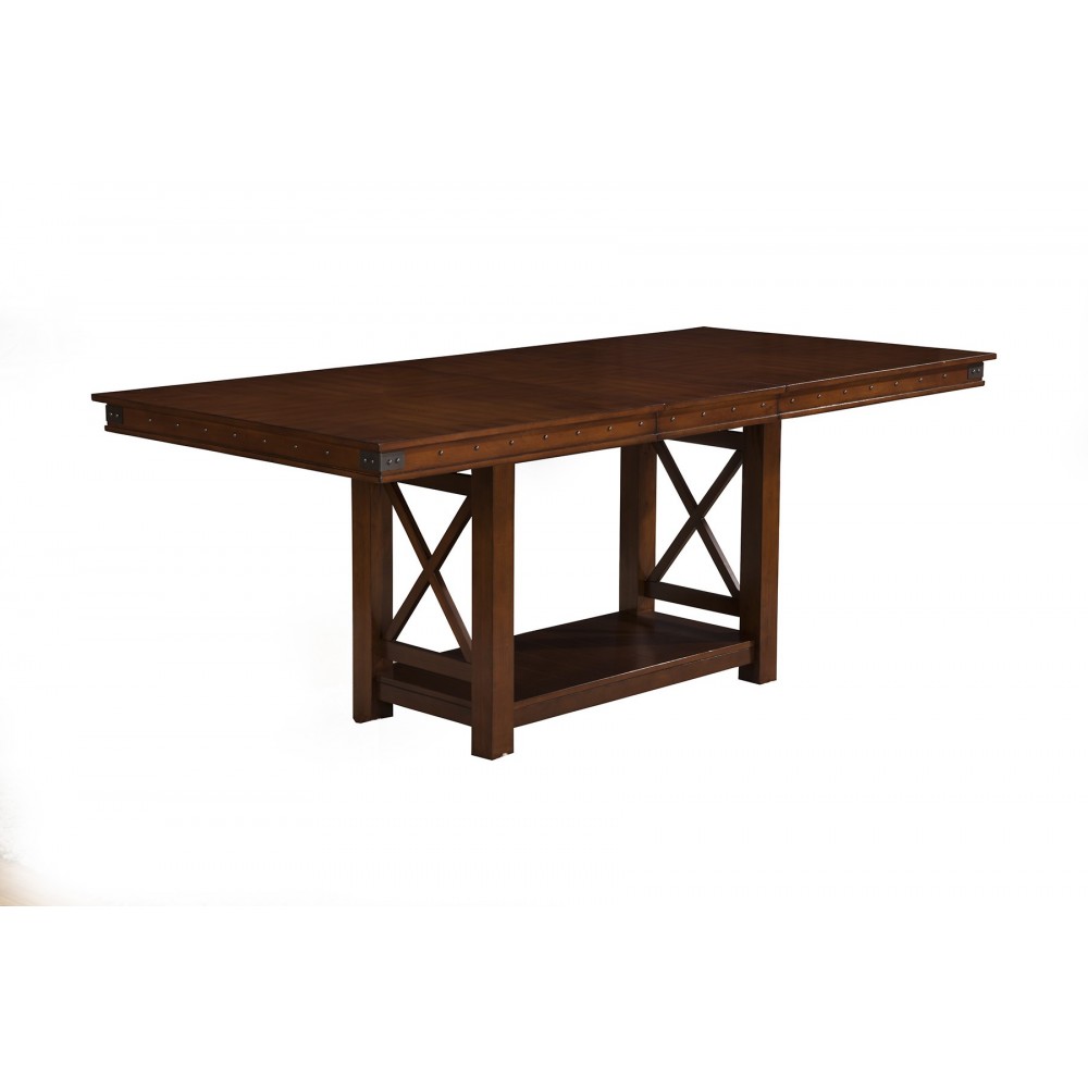 Artisan Extension Counter Height Dining Table, Pecan