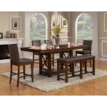 Artisan Extension Counter Height Dining Table, Pecan