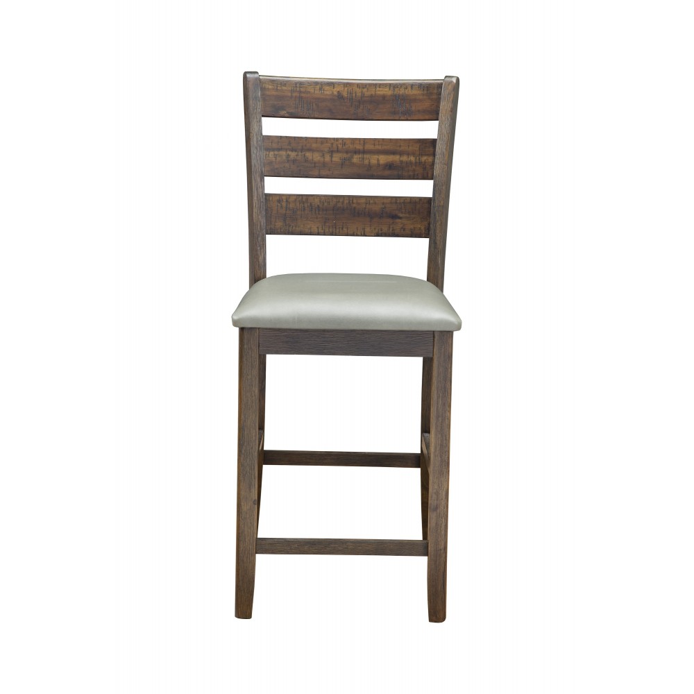 Emery Set of 2 Pub Height Chairs, Walnut Emery Set of 2 Pub Height Chairs, Walnut