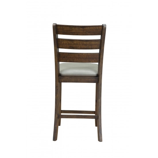 Emery Set of 2 Pub Height Chairs, Walnut