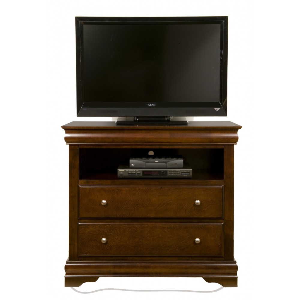 Chesapeake TV Media Chest w/2 Drawers, Cappuccino