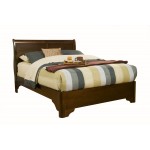 Chesapeake California King Low Footboard Sleigh Bed, Cappuccino